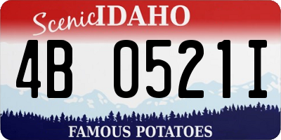 ID license plate 4B0521I