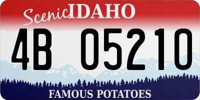 ID license plate 4B0521O