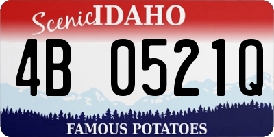 ID license plate 4B0521Q