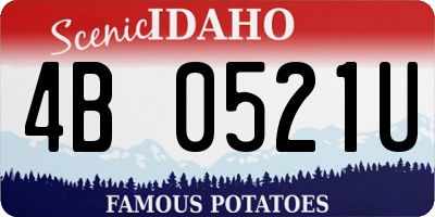 ID license plate 4B0521U