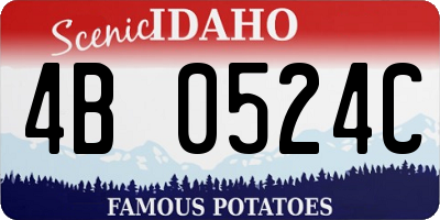 ID license plate 4B0524C