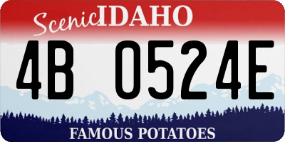ID license plate 4B0524E