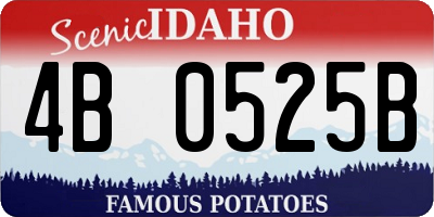 ID license plate 4B0525B