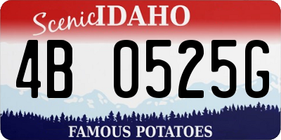 ID license plate 4B0525G