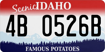 ID license plate 4B0526B