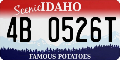 ID license plate 4B0526T
