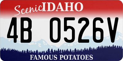 ID license plate 4B0526V