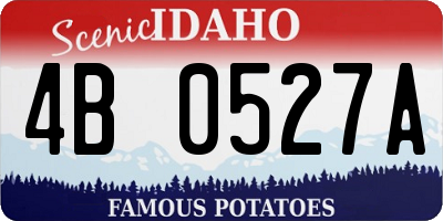 ID license plate 4B0527A