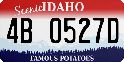 ID license plate 4B0527D