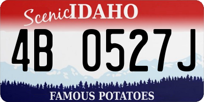 ID license plate 4B0527J