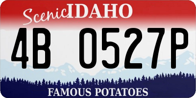 ID license plate 4B0527P