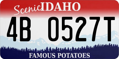 ID license plate 4B0527T