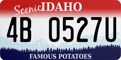 ID license plate 4B0527U