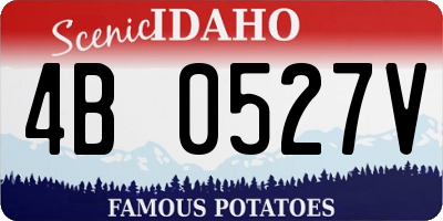 ID license plate 4B0527V