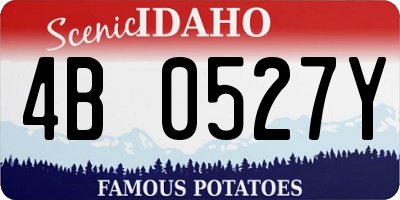 ID license plate 4B0527Y