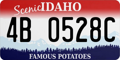 ID license plate 4B0528C