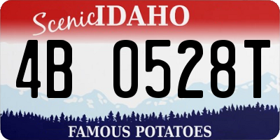 ID license plate 4B0528T