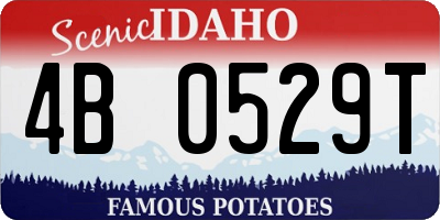 ID license plate 4B0529T