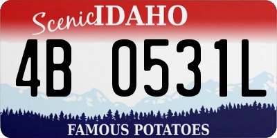 ID license plate 4B0531L