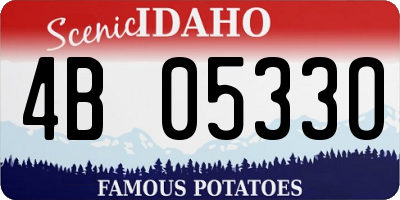 ID license plate 4B0533O