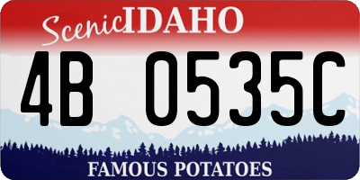 ID license plate 4B0535C