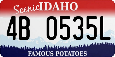 ID license plate 4B0535L