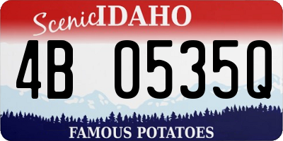 ID license plate 4B0535Q