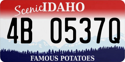 ID license plate 4B0537Q