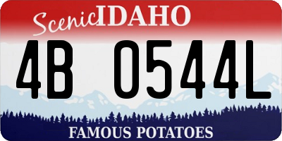 ID license plate 4B0544L