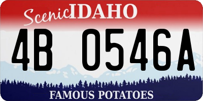 ID license plate 4B0546A