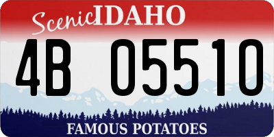 ID license plate 4B0551O