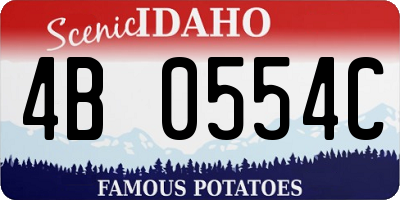 ID license plate 4B0554C