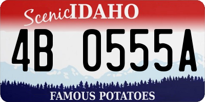 ID license plate 4B0555A