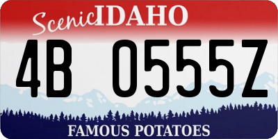 ID license plate 4B0555Z