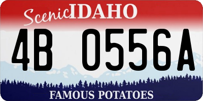 ID license plate 4B0556A