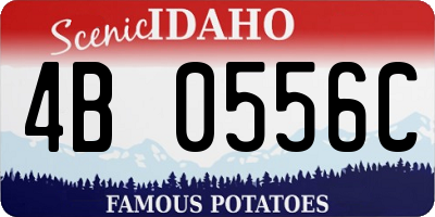 ID license plate 4B0556C