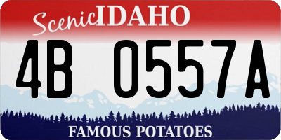 ID license plate 4B0557A