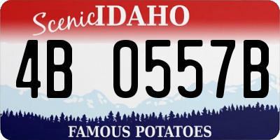 ID license plate 4B0557B