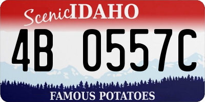 ID license plate 4B0557C