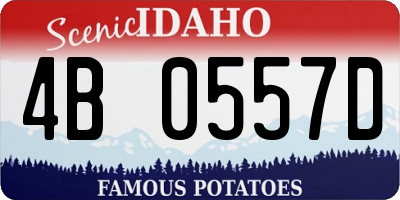 ID license plate 4B0557D