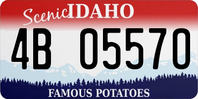ID license plate 4B0557O