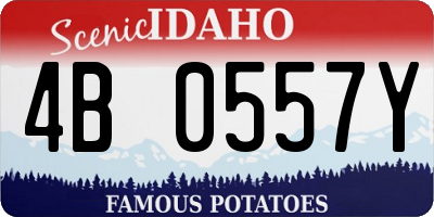 ID license plate 4B0557Y