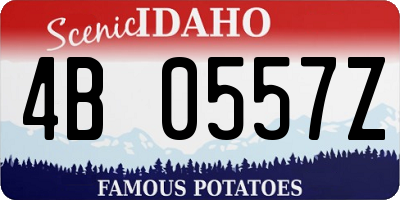 ID license plate 4B0557Z