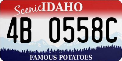 ID license plate 4B0558C