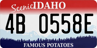 ID license plate 4B0558E