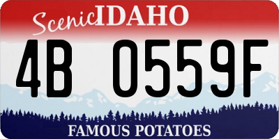 ID license plate 4B0559F