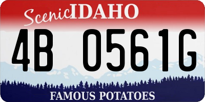 ID license plate 4B0561G