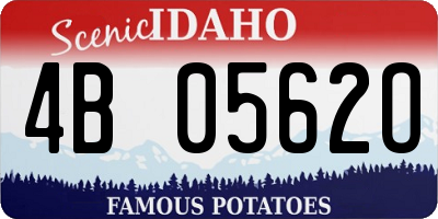 ID license plate 4B0562O
