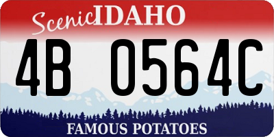 ID license plate 4B0564C