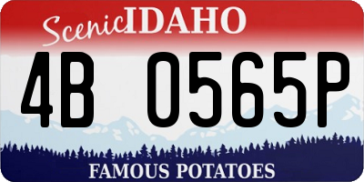 ID license plate 4B0565P